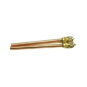 Brass Access Valve Air Conditioner Service Valve Charge Needle Valve Tube 100mm Length