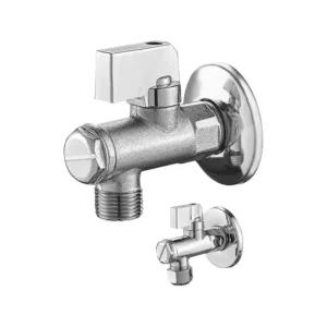 Brass Angle Valve Completed With Rosette High Quality Bathroom Washroom Brass Angle Valve