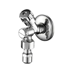 Brass Angle Valve Completed With Rosette High Quality Bathroom Washroom Brass Angle Valve