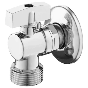 Brass Angle Valve with Rosette Bathroom Accessories