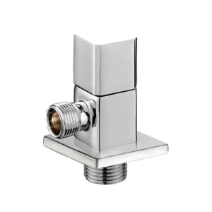 Brass Angle Valve with Rosette High Quality Bathroom Washroom Plumbing Valve