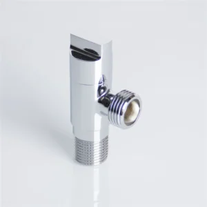 Brass Angle Valve with Rotating Handle G NPT Thread 1/2 Inch Bathroom Water Shut Off Valve