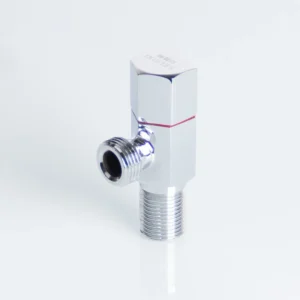Brass Angle Valve with Tilted Handle 1/2″ Bathroom Water Shut Off Valve Chrome Finish