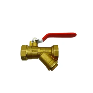 Brass Female Long Handle Drain Filter Mesh Ball Valve Y Type Strainer for Water Brass Ball Valves