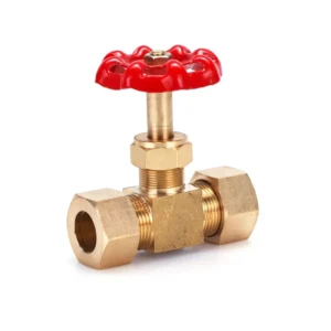 Brass Ferrule Needle Valve Thickened Double Heads Needle Valve High Pressure Brass Stop Valve