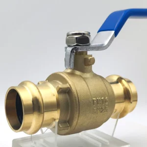Brass Forged Press Ball Valve V-Profile Lead-Free and Leak-Proof