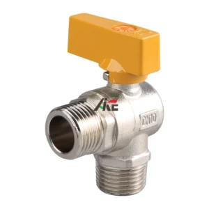 Brass Gas Angle Valve M M Thread 1/2 Inch Ball Valve for Gas
