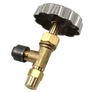Brass Gas Needle Control Valve with 1 8 NPT Port High Pressure 0.85mm Valve for LPG Stove Burner Parts Oven Parts