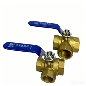 Brass Gate Valve 1 2″ 2″ 2 Way & 3 Way T Type Threaded Manual High Temperature Water Gas Shutoff Valve