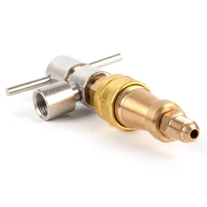 Brass High Pressure Nozzle with Shutoff Ball Valve for Car Detailing