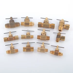 Brass Lead Free Mini Needle Valves 1/4 1/8 INCH NPT Manual for Water Gas Oil Pneumatic and Solenoid Power