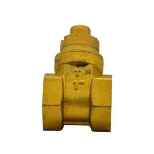 Brass Magnetic Lock Gate Valve 1 in Threaded Connection Manual Water Valve Reliable Shutoff Anti-Theft Function