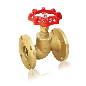 Brass Manual Globe Valves Flange Connection DN50 DN80 DN100 for Water Heater