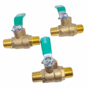 Brass Mini Ball Valve Air Compressor Water Gas Oil Shut Off Valve 1/8″ 1/4″ 3/8″ 1/2″ BSP Threaded Male to Female