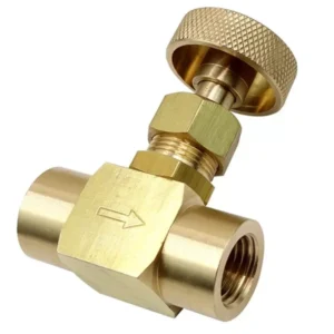 Brass Needle Valve 1 4 Female NPT and 1 4 Female NPT 600psi