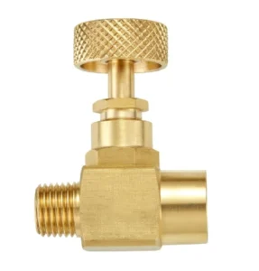 Brass Needle Valve 1/4” Manual Water Thread Ball Valve with Male Thread High Temperature 3-Year Warranty