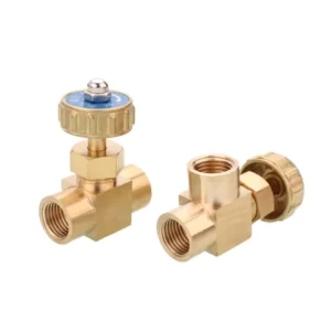 Brass Needle Valve – 1/8″ 1/4″ Female Thread Right Angle Flow Control Valve