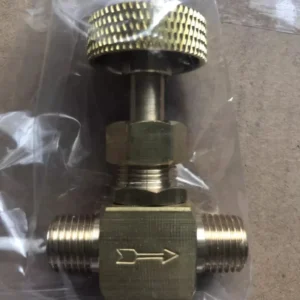 Brass Needle Valve Gas Manual 1/4″ Male NPT X 1/4″ Female NPT