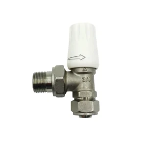 Brass PEX Pipe Heating Manual Angle Valve (Straight Type Male Thread) with OEM Support