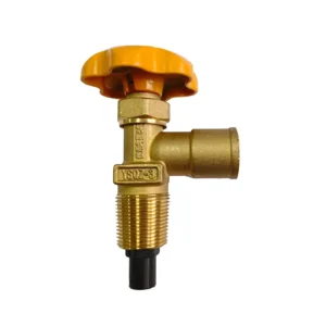 Brass Safety Valve for LPG Gas Cylinder Manual Plug Structure