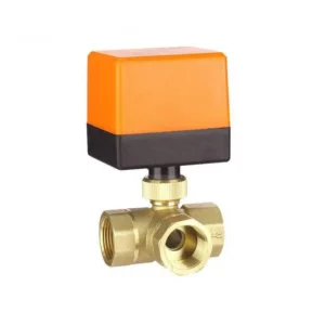 Brass Threaded Ball Valve Air Conditioning Water Ball Valve Electric Brass Three Way Ball Valve