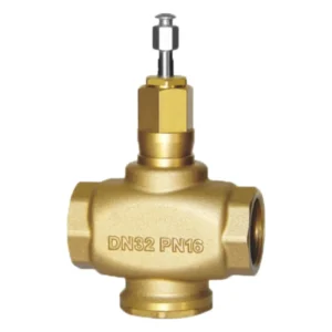 Brass Two Way Globe Valve with Screw Connection for Flow Control of Hot and Cold Water in HVAC Systems and Equipment for AHU Coil