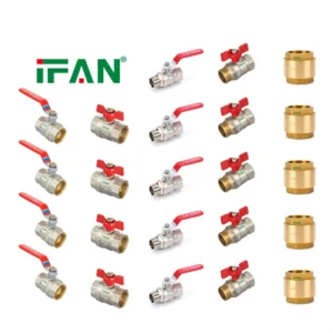 Brass Valve Ball Plumbing Materials Forged Ball Valve High Pressure Threaded 1 4” 4” Brass Water Valve