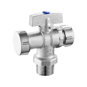 Brass Valve Pipe Fitting Brass Angle Valve Completed With Rosette High Quality Bathroom Washroom Brass Angle Valve Plumbing