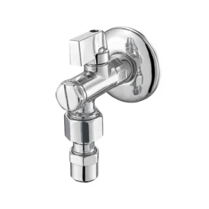 Brass Valve Pipe Fitting Brass Angle Valve Completed With Rosette High Quality Bathroom Washroom Brass Angle Valve Plumbing