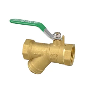 Brass Water Tap Female Thread Y Type Strainer Filter Ball Valve Stainless Steel Ball Medium Temperature Manual Gas OEM TKFM