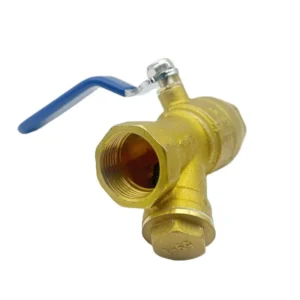Brass Y Filter Ball Valve Heavy Duty Full Copper Strainer for HVAC Gas Manifold Thread Connection DN40 Port Size