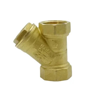 Brass Y Shape Filter Valve DN25 Detachable Screen Strainer for Central Air Conditioning Water Pipe