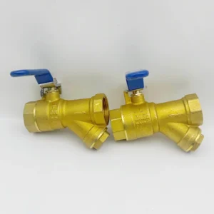 Brass Y Strainer Ball Valve Thickened Full Copper Filter Valve for Gas Air Conditioner Heating Manifold DN25 DN20 Thread