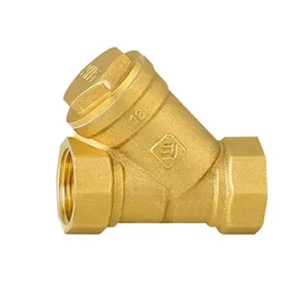 Brass Y Type Ball Valve Filter Water Strainer Structure