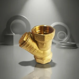 Brass Y Type Check Strainer Valve Manual Operated with Internal (BSP/NPT) Thread for Heating and Water Pipeline Filtration