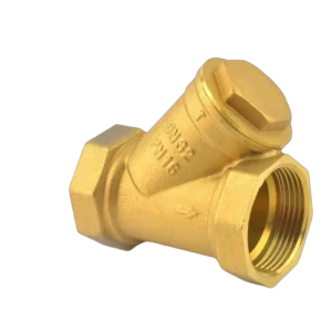 Brass Y Type High Temperature Stainless Steel Mesh Check Valve Filter for Water Pipe System Model KWS 1/2in Port