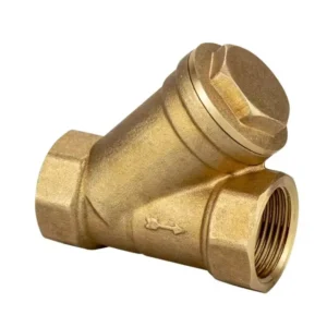 Brass Y Type Strainer Check Valve BSP Female Thread for Hot Cold Water Heating Pipeline