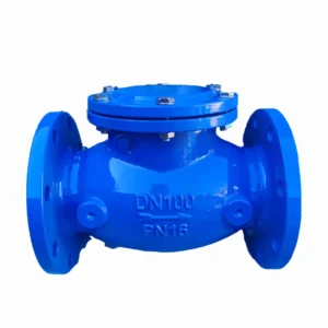 British Standard Rotary Check Valve Ductile Iron GGG50 8 inch Flange Connection ASME B16.25 Shutoff Water