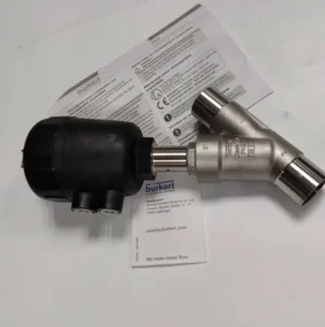 Burkert Angle Seat Valve 00001394 Pneumatic Angle Seat Valve Flange DN25