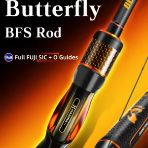 Butterfly BFS Fishing Rod 30T + 40T Imported Carbon Cloth XF Long Cast 2Sec Ultra Light 1.89to2.1m Length FAST River Carp