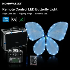 Butterfly Quadcopter RC Bionic LED Butterfly UAV Flapping Wing Aircraft for Stage Performance Romantic Decoration
