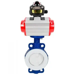 Butterfly Valve Carbon Steel Compact Flanged 16 Bar Pneumatic WBV3434Pf 2W Fb H 19