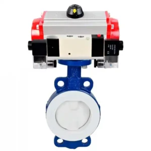 Butterfly Valve Carbon Steel Compact Flanged 16 Bar Pneumatic WBV3434Pf 2W Fb H