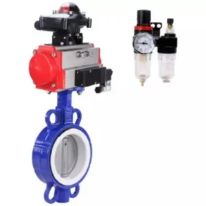Butterfly Valve Carbon Steel Compact Flanged Pneumatic WBV3432P 2W Fb H body carbon s