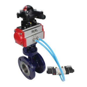 Butterfly Valve Carbon Steel Flanged 25 Bar Pneumatic WBV3EX-3431M-1W-F-ISO 7