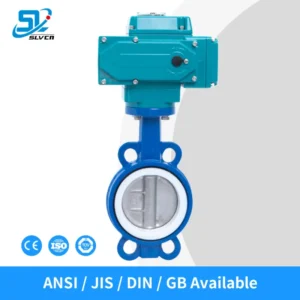 Butterfly Valve DN400 Motorized Actuator Cast Iron Disc Wafer Lug PTFE Seat Butterfly Valve