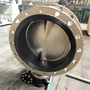 Butterfly Valve Double Flanged Type Gear Box Operated PN10 Custom Size PTFE EPDM Seal SS304 DI Body for Water