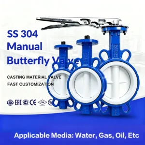 Butterfly Valve Ductile Iron Soft Seal High Performance Turbo Clamp Type Water Hydraulic Double Eccentric Flange Butterfly Valve