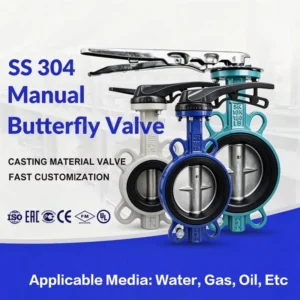 Butterfly Valve Seal Ductile Iron Electric High Temperature Oil Wafer Butterfly Valve for Water Treatment