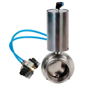 Butterfly Valve Stainless Steel AISI 304 Clamp Pneumatic